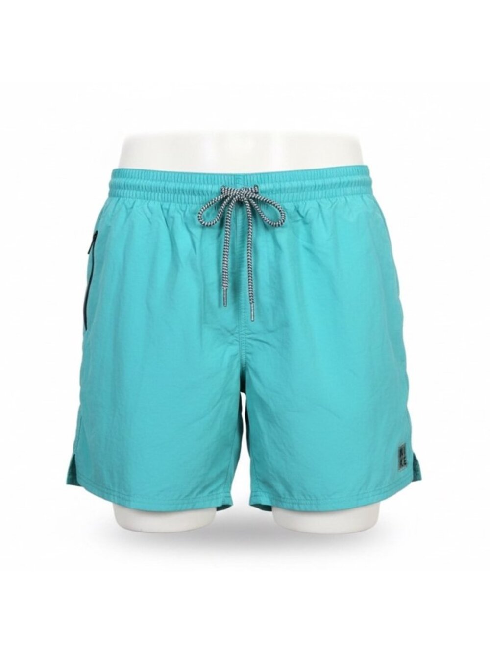 Nike Mens Aqua Swim Shorts With Drawstring & Mesh Lining Elastic Waistband Sz XL